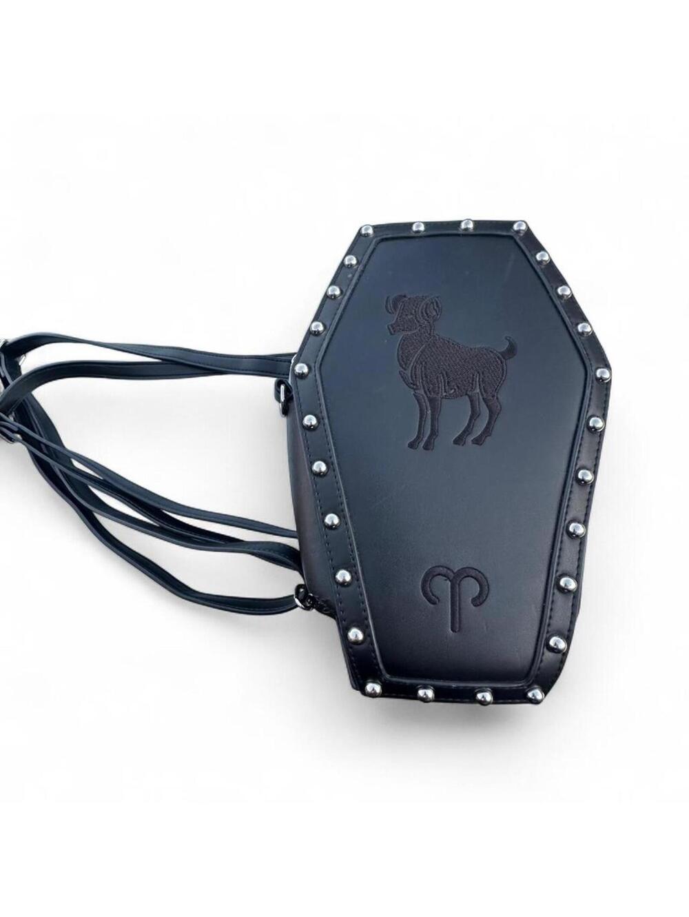 Constellation Coffin Bag Black  Aries Goat
